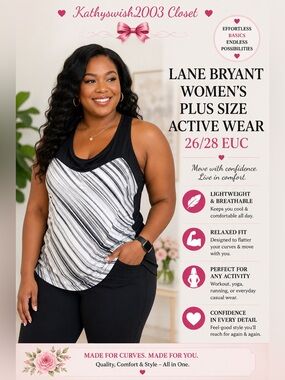 Lane Bryant Women’s Plus Size Active Wear 26/28 EUC
